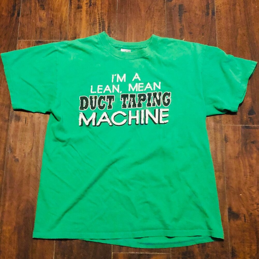 DUCT TAPING MACHINE T-SHIRT